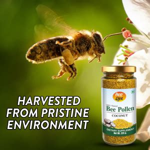 ANP BEE 100% Natural Coconut Bee Pollen 225g I Premium Grade Bee Pollen ...