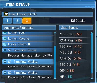PSO2 S Grade Augment List 的图像结果