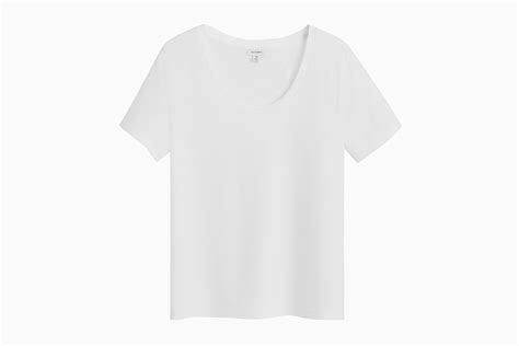 Buy white scoop neck tee - In stock