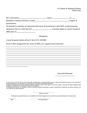 Compilabile Online comune sambuca pt dichiarazione mezzi di ...