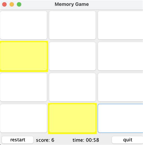 Image result for Memory Game Code in Java NetBeans