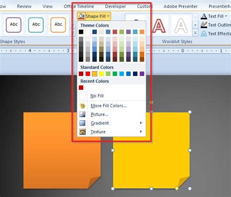 Image result for Shape Fill PowerPoint