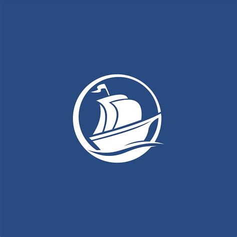 Simple ship logo for business or icon | Premium Vector