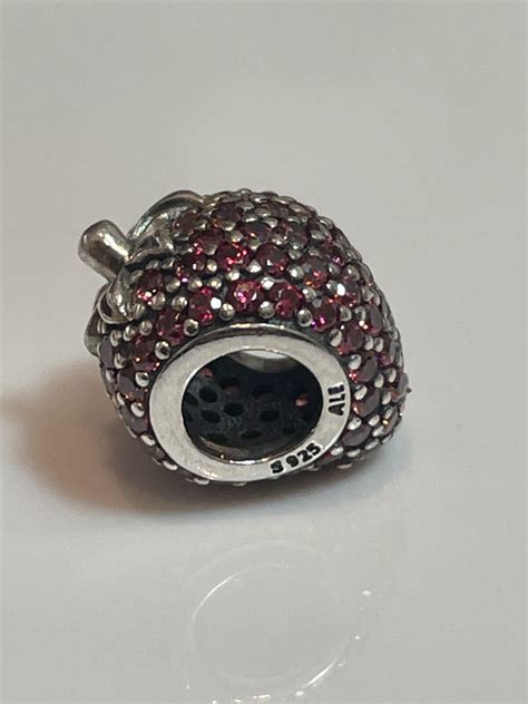 Genuine PANDORA Red Pave Apple Charm 791485CFR RETIRED for sale online ...