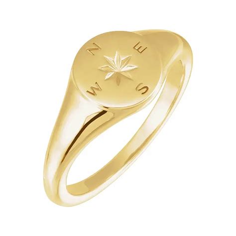 Compass Signet Ring by Diamond Cellar | Diamond Cellar