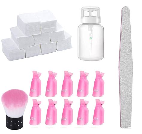 Buy ZUGAD Nail Polish Remover Kit -10Pcs Nail Clips, 200ml Nail Polish ...