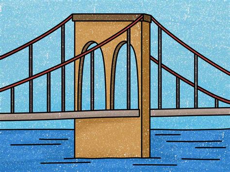 Brooklyn Bridge Skyline Drawing