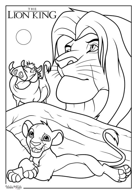 Lion King Coloring Pages (Free Printable PDFs) | WakeTheKids