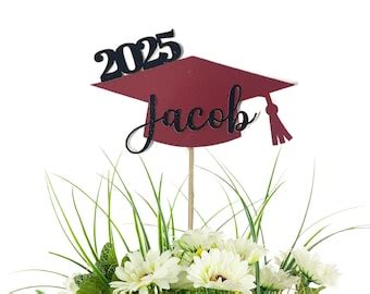 Funny Graduation Cupcake Toppers. / Graduate Party Gift/ Graduation Cupcake Topper, Physical ...