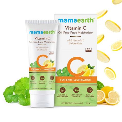 Mamaearth Vitamin C Oil-Free Moisturizer For Face with Vitamin C and ...