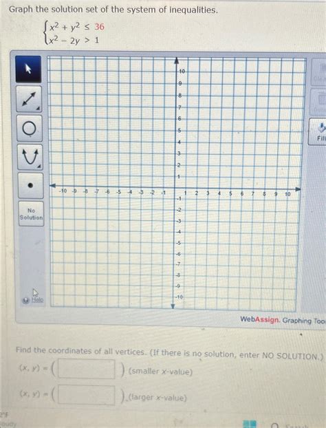 Graph the solution set of the system of | Chegg.com