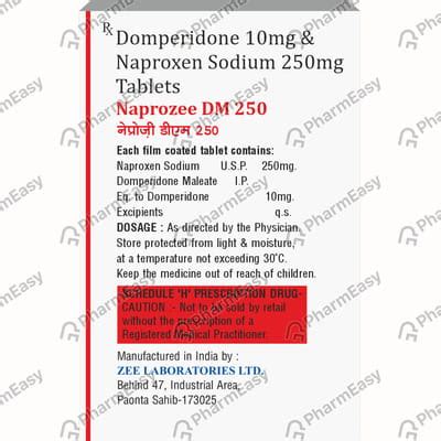 Naprozee Dm 250mg Strip Of 10 Tablets: Uses, Side Effects, Price ...