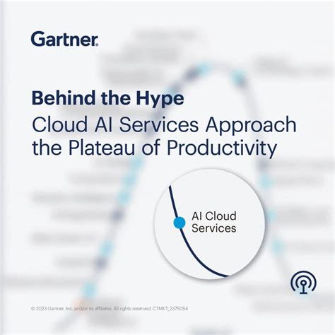 The AI Hype Cycle 2023: Cloud AI Services Approach the Plateau of ...