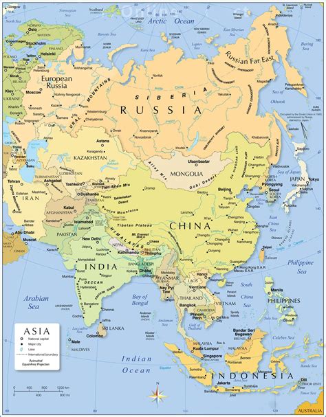 Mapa de Asia • Mundo Mapa