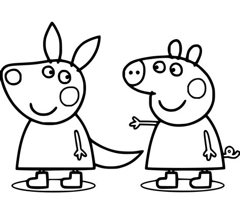 Peppa Pig Coloring Pages (37 Printable Sheets, Simple to Draw, Easy for ...