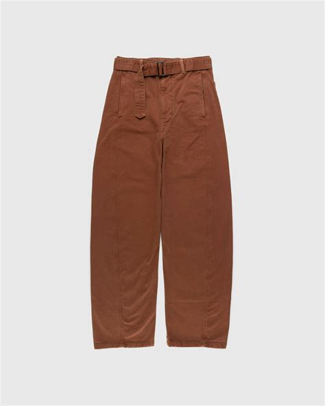 Lemaire - Twisted Belted Pants Brown | Highsnobiety Shop