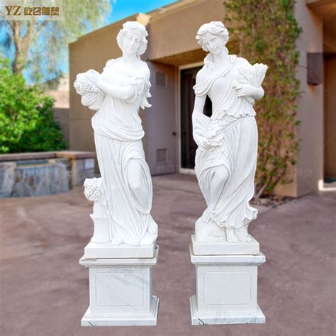 汉白玉石雕西方人物雕塑四季女神雕像小天使庭院会所欧式酒店装饰-阿里巴巴