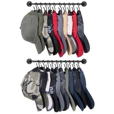 Amazon.com: Mkono Hat Rack for Wall Baseball Cap Organizer Hanger with ...
