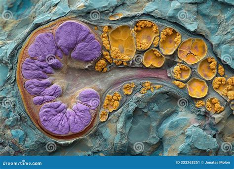 Chronic Kidney Disease Effects on Kidney Tissue: Medical Imaging and R Stock Illustration ...
