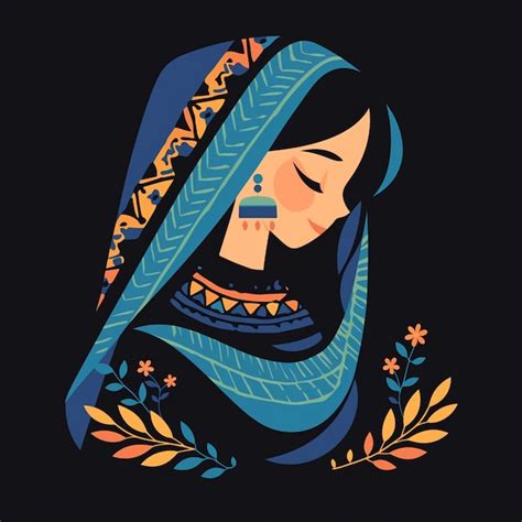 Jordanian woman in traditional weavers attire | Premium AI-generated vector