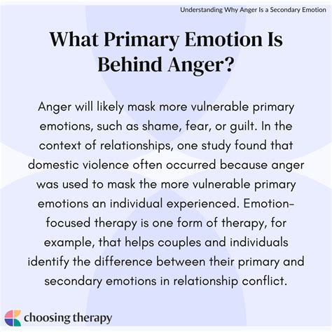 Primary vs. Secondary Emotions - Skill #7 - Therapy in a Nutshell ...