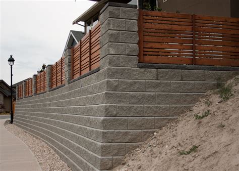 Retaining Wall Blocks Fence On Top - Wall Design Ideas
