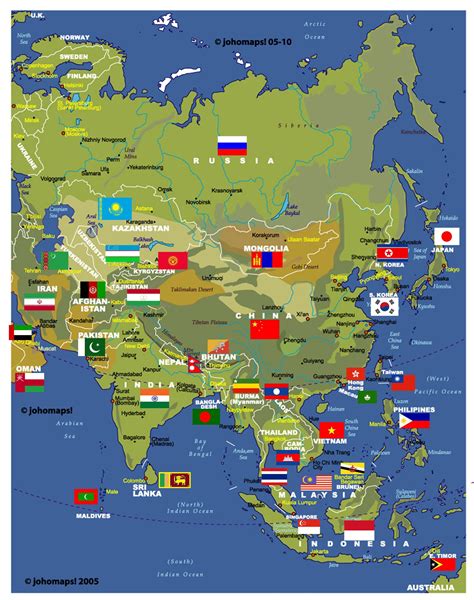 Asia Map Full: Detailed Interactive Map of Asia