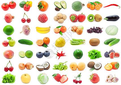 水果蔬菜图片-白色背景下各种水果蔬菜的收集素材-高清图片-摄影照片-寻图免费打包下载