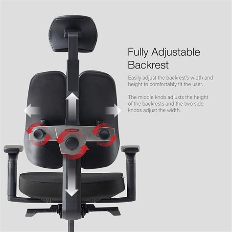 Duorest D2A Dual Backrest Ergonomic Office Seat, Latex Seat, Thick ...