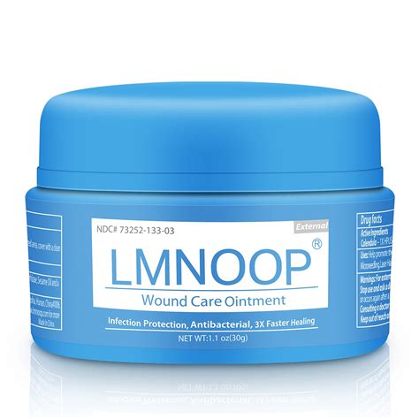 LMNOOP® Wound Care Cream for Infection Ulcers Cuts Scrapes Burns Bites ...