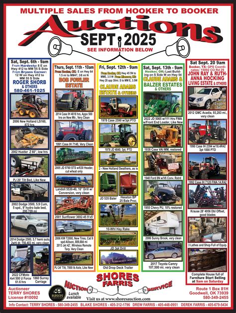 The Penny News Classifieds: Auctions - Shores Auction: September Farm ...