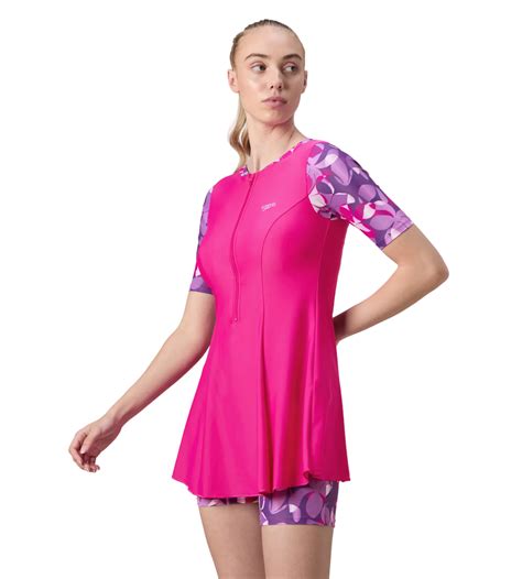 Buy Speedo Women's Endurance10 Printed Short Sleeve Closedback ...