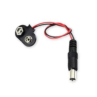 9v Battery Snap Cap with DC Jack : Amazon.in: Clothing & Accessories