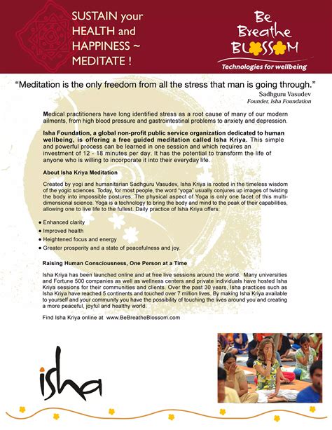 Isha kriya presentation by Isha Foundation | PDF