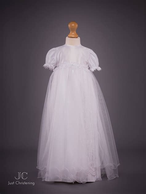 Jane - White Lace Christening Dress - Just Christening