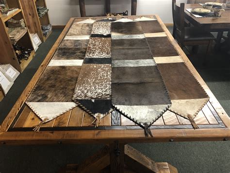 Large Cowhide Table Runner - Big Bear Furniture