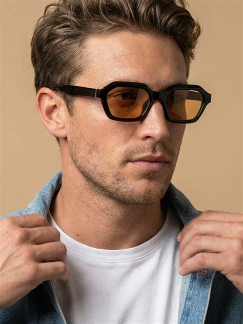 Stellan Black Brown Square Sunglasses – Add to Cart Today – Go Glassic
