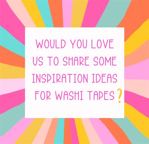 Washi tapes – Colour And Joy