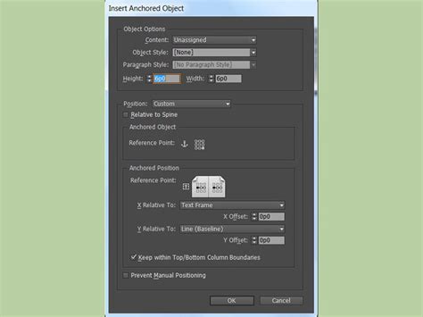Text Anchor InDesign 的图像结果