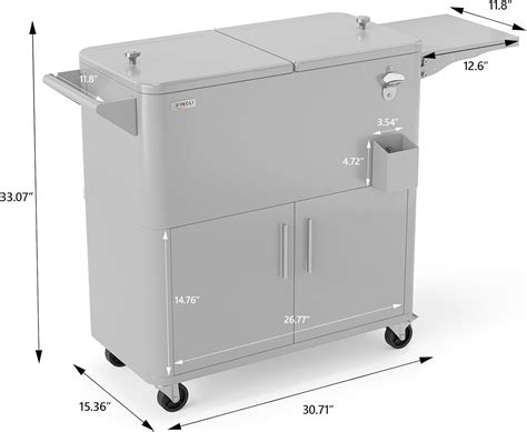 VINGLI 80 Quart Rolling Ice Chest on Wheels, India | Ubuy