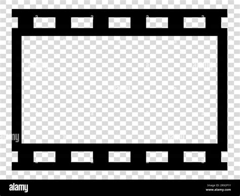 Photo film frame template Vector illustration Isolated on white ...