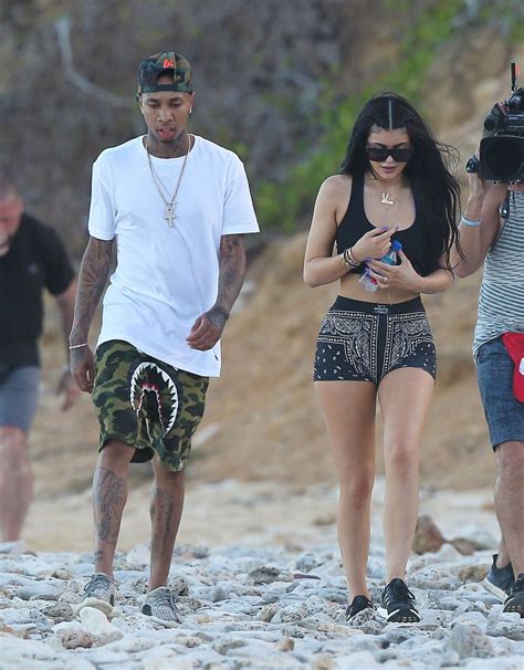Photo : Exclusif - Tyga et Kylie Jenner, accompagnés de Kendall Jenner ...