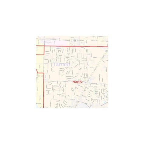 Buy Arlington, Texas Zip Codes - 36 x 48 Laminated Wall Map Online at ...