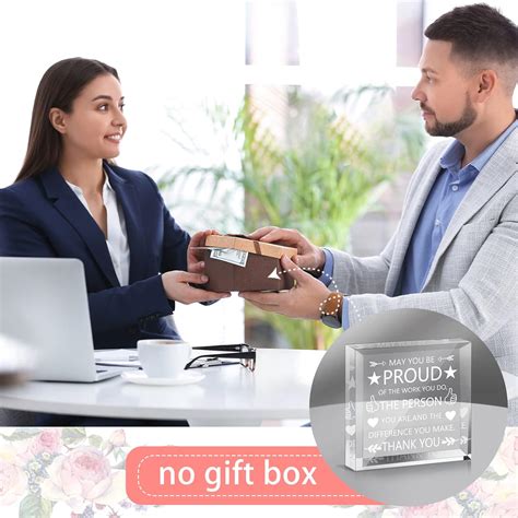 Buy Coworker Gift Acrylic Thank You Gift Employee Appreciation Gift for ...