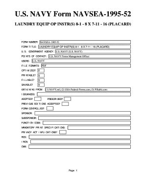 US Government Form Metadata Template - Blank Fillable Template | Fill ...