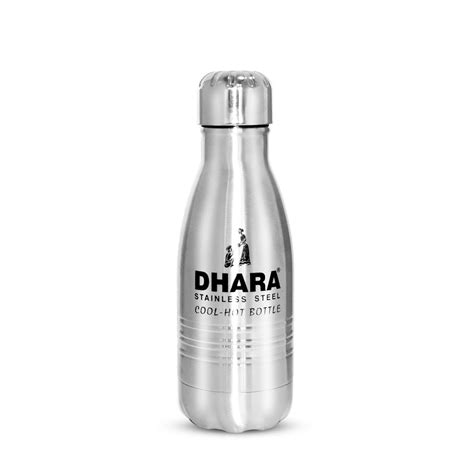 Dhara Stainless Steel 24 Plus Insulated Water Bottle 250ml, Silver ...