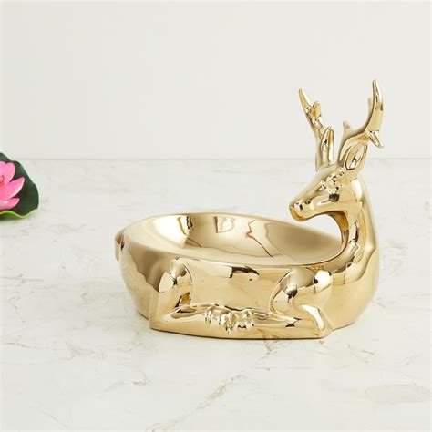 Buy Brighton Ceramic Reindeer Decorative Bowl from Home Centre at just ...