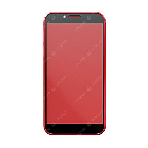 Mobile Screen In Red Frame, Mobile, Mobile Screen, Transparent PNG ...