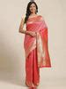 Buy Pink Woven Design Brocade Saree Online at Rs.1299 | Libas