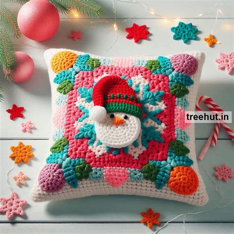 Crochet Christmas Cushion Cover Ideas for Selling or Gift Ideas
